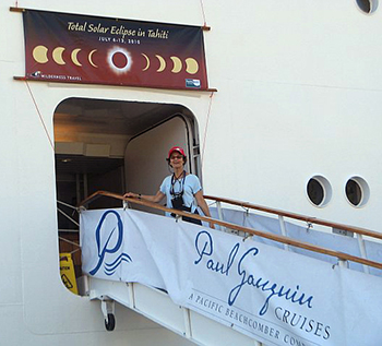 Entering the ship