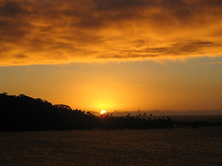 Bora Bora glorious sunset.